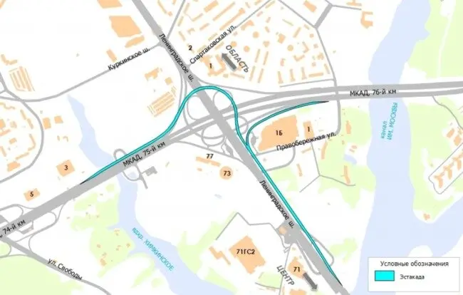 Иллюстрация №2 для новости «Москва: В Москве заработала развязка между Ленинградкой и МКАД»